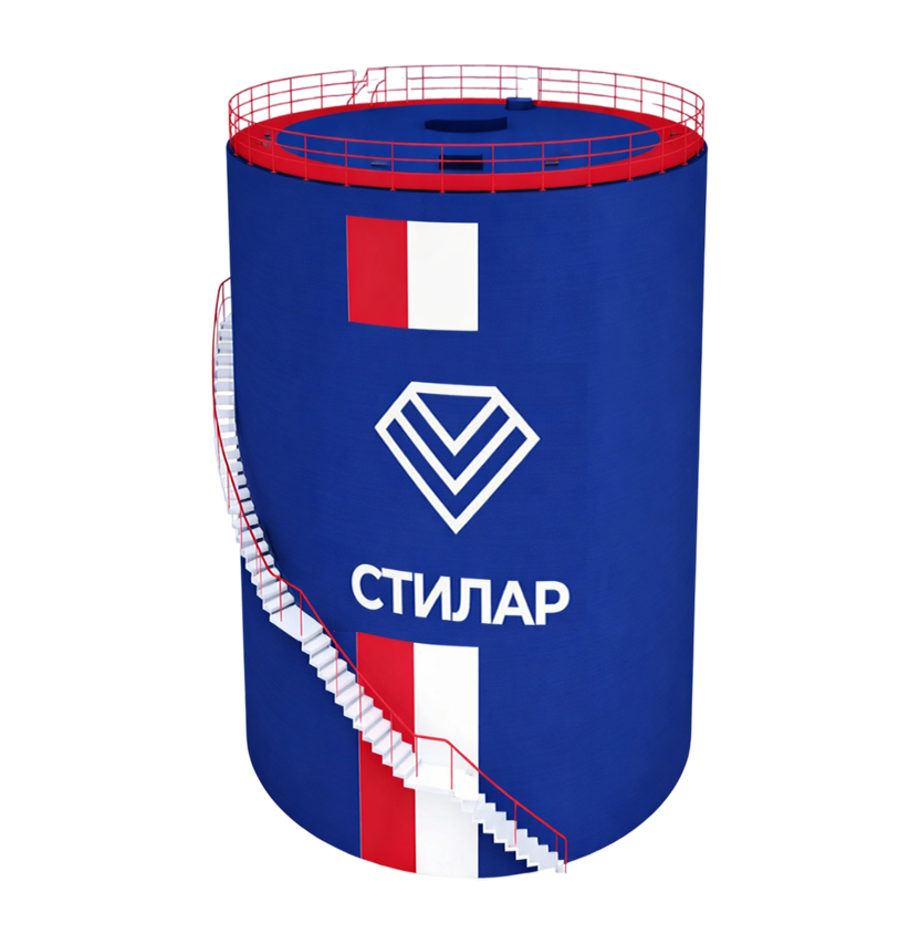Цельносварной резервуар РВС для нефтепродуктов 15 м³ от завода-производителя